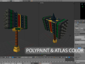 curso introducción polypaint y atlas color con blender