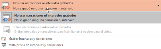 desplegable intervalos y narraciones