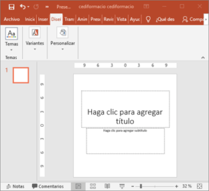 ventana powerpoint