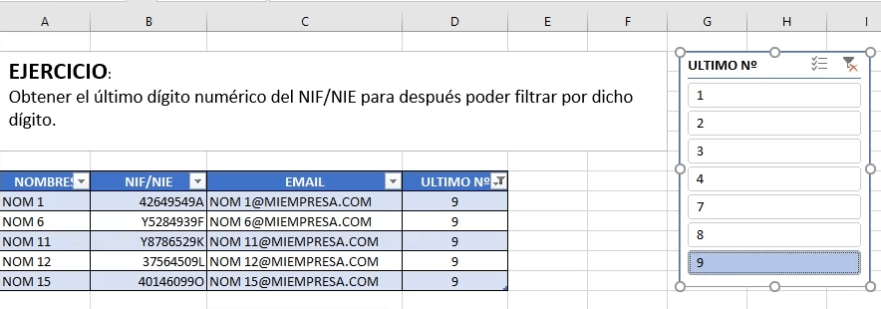 Filtraje a través de la segmentación de datos